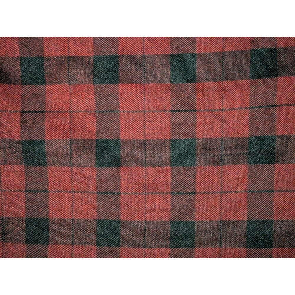 Poncho Flannel Shirt Mens Large Slim Fit Plaid - Picture 8 of 8